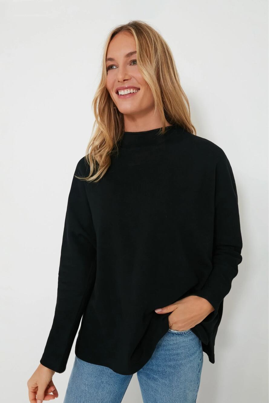 Tuckernuck Pomander Place Black cotton Bowie Popover size medium
